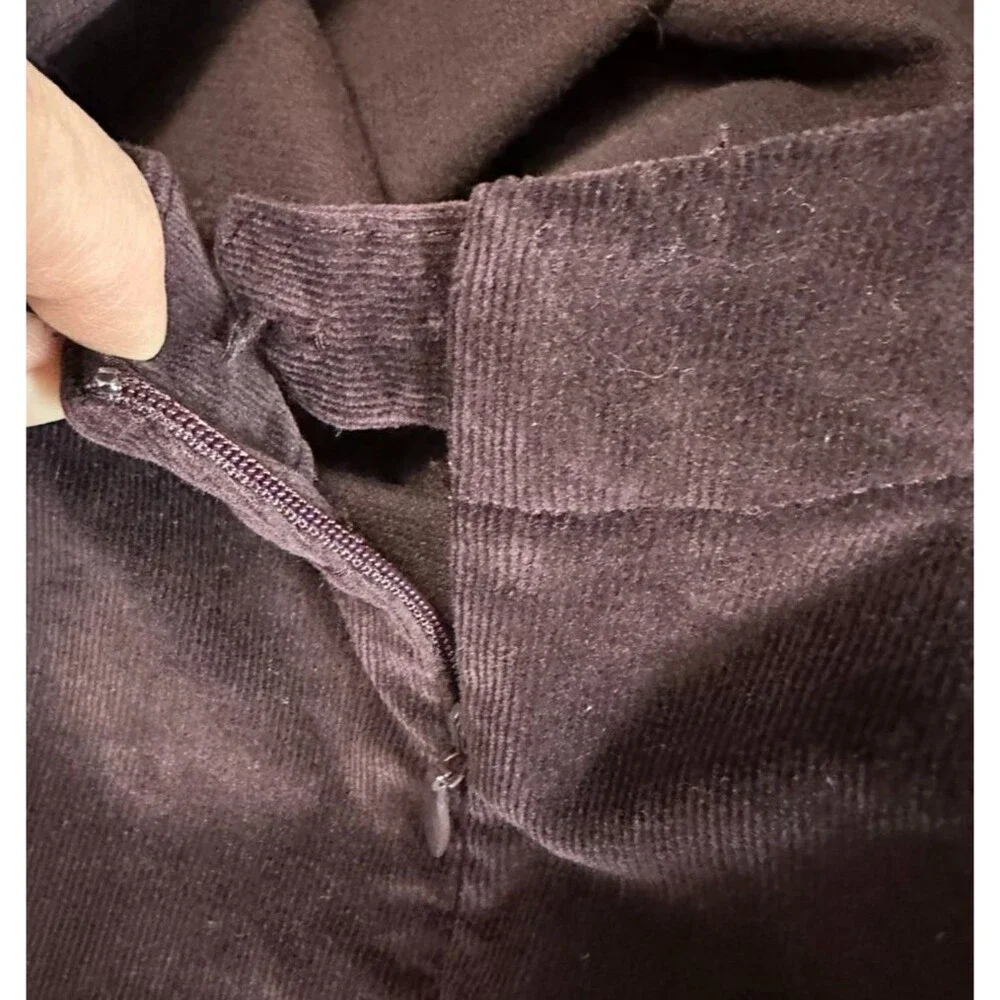 J. Jill Corduroy‎ Pants Women’s Size 8 Wine Burgundy Elevated Basics Classic